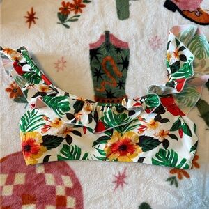 Floral Cabana Del Sol Swimsuit Top